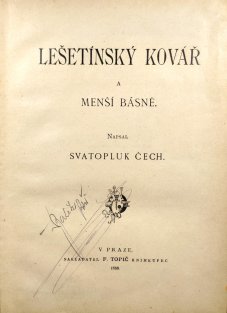 Lešetínský kovář a menší básně