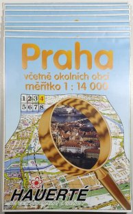 Praha včetně okolních obcí - měřítko 1:14000 - komplet 1-8