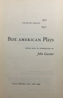 Best american Plays 1951-1957