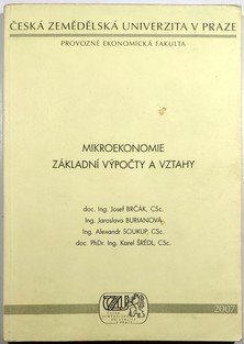 Mikroekonomie - základní výpočty a vztahy