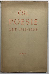 ČSL.poesie let 1918-1938