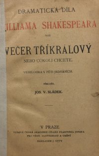 Večer tříkrálový aneb cokoli chcete