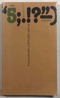 Rozmluvy -  literární a filozofická revue 5/1985