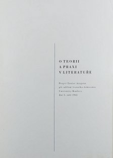 O teorii a praxi v literatuře