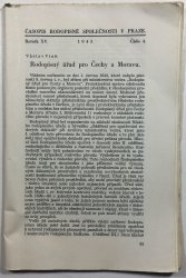 Časopis rodopisné společnosti v Praze ročník 4/1943 - 