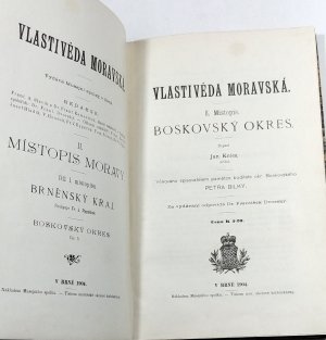 Vlastivěda moravská II. - Boskovský okres