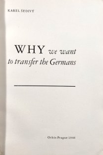 Why we want to transfer the Germans