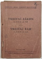 Trestní zákon čís. 86/50 Sb. zák. ČSR / Trestní řád čís. 87/50 Sb. zák. ČSR - 