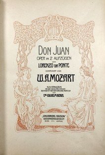 Don Juan - Oper in 2 aufzügen