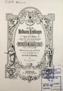Hoffmanns Erzählungen - Oper in 3 Akten