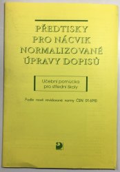Předtisky pro nácvik normalizované úpravy dopisů - 