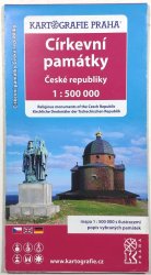 mapa - Církevní památky České republiky 1:500 000 - 