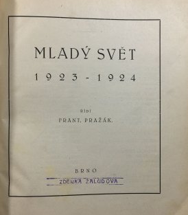 Mladý svět 1923-1924  čísla 1-10