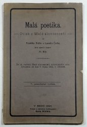 Malá poetika - otisk z Malé slovesnosti - 
