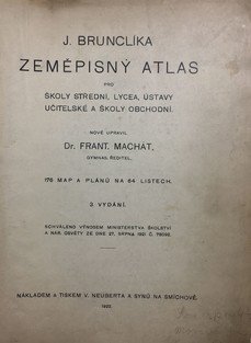 Zeměpisný atlas pro  školy střední