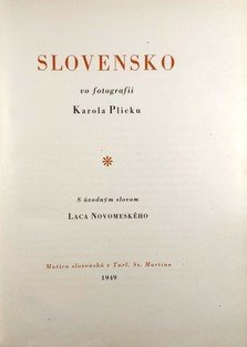 Slovensko ve fotografii Karola Plicku