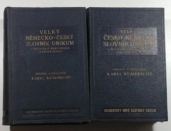 Velký německo-český a česko-německý slovník Unikum (2.svazky)