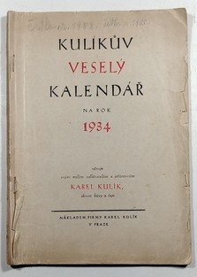 Kulíkův veselá kalendář na rok 1934