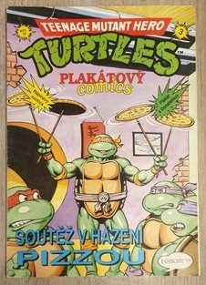Teenage Mutant Hero Turtles - Plakátový comics #3: Soutěž v házení pizzou