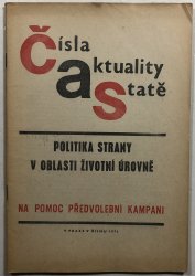 ČAS - politika strany v oblasti životní úrovně - 