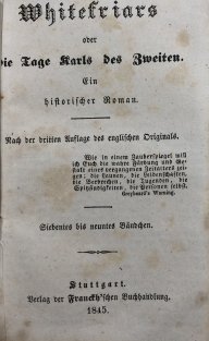 Whitefriars; oder, Die Tage Karls des Zweiten (2v 1)