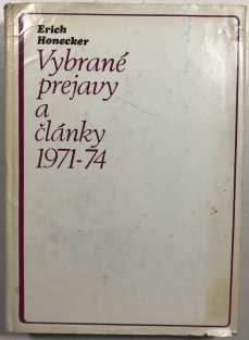 Vybrané prejavy a články 1971-1974 (slovensky)