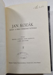 Jan Kozák - Život a dílo českého učitele