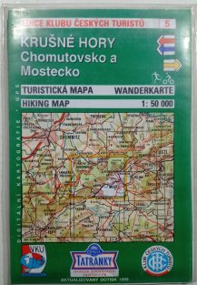 mapa - KČT 05 - Krušné hory - Chomutovsko a Mostecko