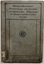 Darstellung chemischer anorganischer Präparate für Chemiker und Pharmazeuten - 