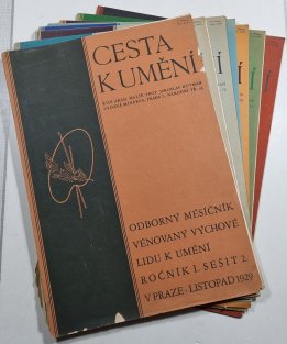 Cesta k umění - č. 2 - 10  1929/1930 (7 sešitů)
