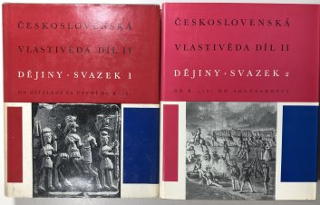 Československá vlastivědná díla II. Dějiny svazek 1+2
