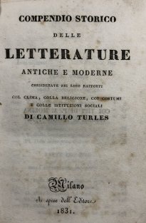 Compedio storico delle letterature