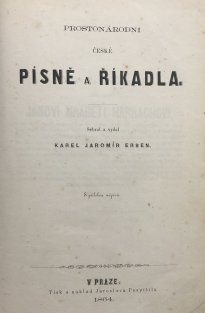 Prostonárodní české písně a říkadla