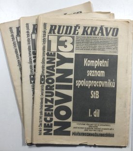 Kompletní seznam spolupracovníků StB I.-III. - Rudé krávo