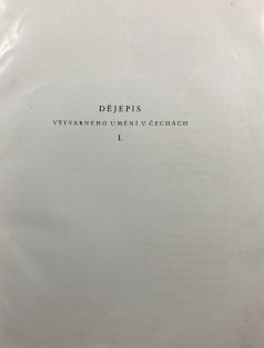 Dějepis výtvarného umění v Čechách I.