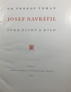 Josef Navrátil - jeho život a dílo