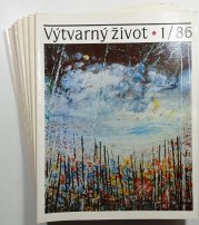 Výtvarný život (konvolut) - ročník 31/ 1986 (10 čísel slovensky) - č.1 - 10, chybí číslo 3