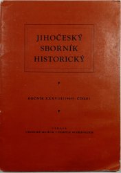 Jihočeský sborník historický 1969 / 1 - ročník XXXVIII - 