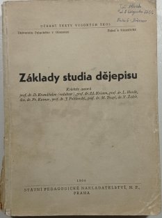 Základy studia dějepisu