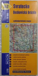 mapa - 142 - Svratecko/Boskovická brázda 1:70 000 - cykloturistická mapa