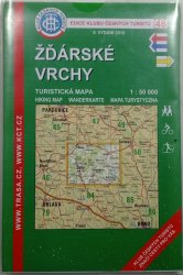 mapa - KČT 48 - Žďárské vrchy - 1:50 000