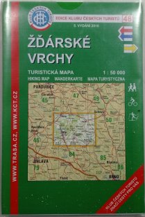 mapa - KČT 48 - Žďárské vrchy