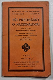 Tři přednášky o nacionalismu