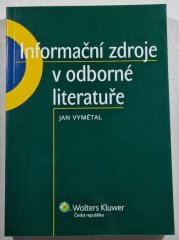 Informační zdroje v odborné literatuře - 