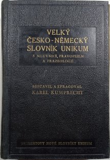 Velký německo-český a česko-německý slovník Unikum 