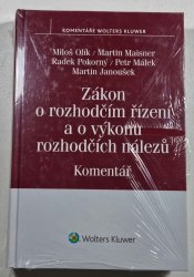 Zákon o rozhodčím řízení a o výkonu rozhodčích nálezů - Komentář - 