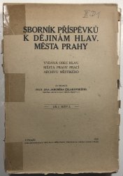 Sborník příspěvků k dějinám hlavního města Prahy I./2 - 