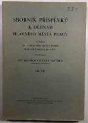 Sborník příspěvků k dějinám hlavního města Prahy VII. - 