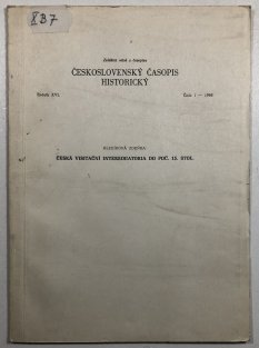 Československý časopis historický 1/1968