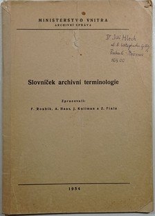 Slovníček archivní terminologie 